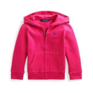 Polo by Ralph Lauren Kids Fuchsia Zip Up hoodie with pockets size medium 8/10